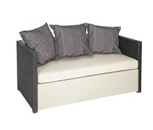 Loungesofa / Rattancouch / Outdoor Sofa 3-Sitzer FREIRAUM3