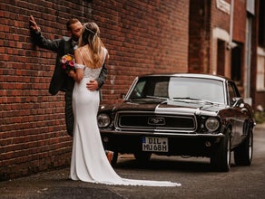 Oldtimer Ford Mustang BJ68 mieten f. Hochzeit, Fotoshooting usw. Hochzeitsauto