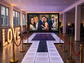LED Dancefloor LED beleuchtete Tanzfläche Tanzboden 30qm