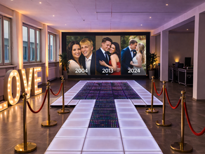LED Dancefloor LED beleuchtete Tanzfläche Tanzboden 30qm
