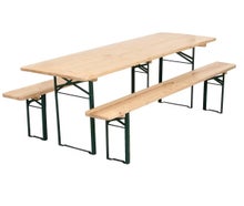 Festzeltgarnitur, Bierzeltgarnitur extra breit 70cm, Bierbänke mieten, Festpreis für 3 Tage