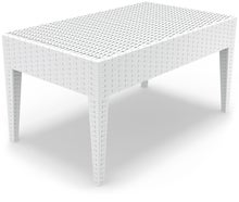 Rattan Couchtisch / Outdoor Loungetisch EDEN T weiß