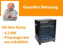 Gasofen, Gasheizung