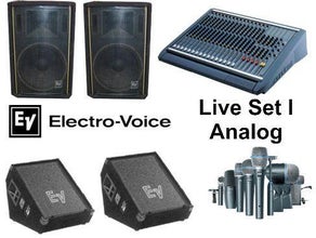 Komplette Lautsprecheranlage Live Set 1 Analog