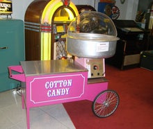 Zuckerwattemaschine mit Fahrwagen
