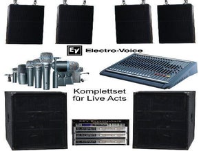 Musikanlage komplett  für Live Acts Live Set IV analog