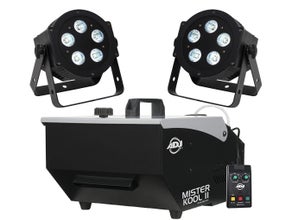 Lichtset E LED Lichtanlage Lichttechnik Licht Partybeleuchtung Scheinwerfer Bodennebelmaschine