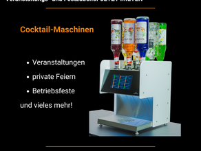 Cocktailmaschine mieten - JGA Hochzeiten Firmenfeier