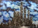 Bühnenbild Skyline
