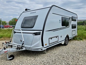 Knaus Südwind 500 QDK Wohnwagen KLIMA STANDHZG MARKISE MOVER FAHRRADTRÄGER