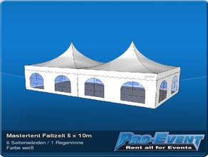 Mastertent Faltzelt 5 x 10m