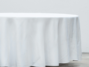 Tischtuch rund, weiß, Ø 320 cm