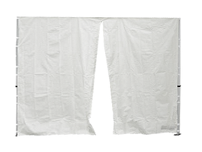 Seitenwand 3 m mit Eingang weiß (Standard) mieten