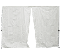 Seitenwand 3 m mit Eingang weiß (Standard) mieten