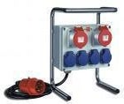 Stromverteiler, 2 CEE 400 V / 16 A, 4 Schutzkontaktsteckdosen 230 V, 10 m