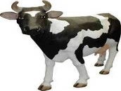 Kuh Figur, Bauernhof, Milchkuh, Milch