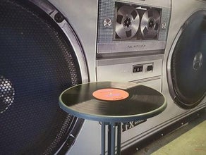 Stehtische Schallplatte 80er Jahre