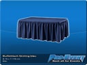 Buffetttisch Skirting blau
