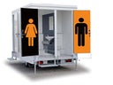 Typ S - Toilettenwagen - WC-Anhänger - Mobile Toilette - Toilettenanhänger