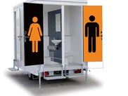 Typ S - Toilettenwagen - WC-Anhänger - Mobile Toilette - Toilettenanhänger