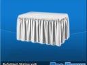 Buffettisch Skirting rot - Galerie - Bild 1