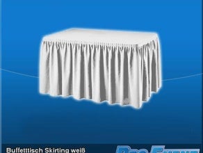 Buffettisch Skirting (versch. Farben)