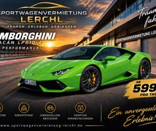 Lamborghini Huracan Sportwagen - Hochzeitauto - Mietwagen ab 24 Jahre
