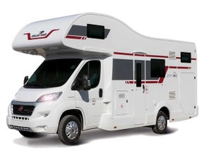 Zefiro 690 mit einer Dinette für bis zu 6 Essplätze und Etagenbetten im Heck