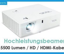 Beamer Videoprojektor für helle Räume 5500 Ansilumen DLP Laserprojektor Full HD