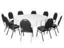 Dinnerset 10P. rund Tisch rund Bankettstuhl Banketttisch
