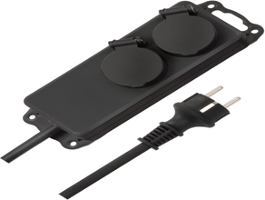 2-Fach Outdoor Schuko Verteiler mieten – Kabel & Adapter