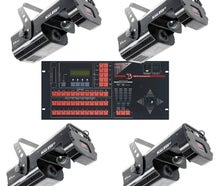 Komplettset mit 4 x Robe DJ Scan 250 XT und JB Lighting 1612 Controller