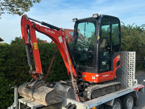 Minibagger zu vermieten Kubota KX018-4 mieten Bagger