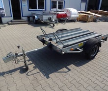 ungbremster Tieflader Motorradtransporter bis zu 2 Motorräder - 750 kg Anhänger