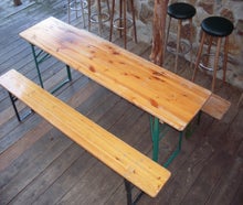 Bierzeltgarnitur 1 Tisch und 2 Bänke