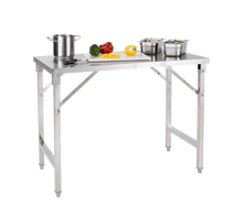 Arbeitstisch Edelstahl B 0,7m mieten – Miettisch, Eventtisch, Veranstaltungstisch, Partytisch