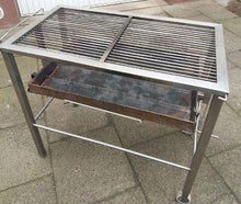 Großer Holzkohlegrill  Edelstahl, Grillfläche 100 x 50 cm