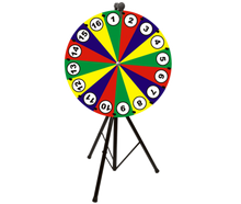 Glücksrad 80,00 cm mieten – Miettisch, Eventtisch, Veranstaltungstisch, Partytisch