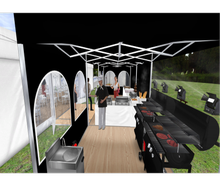 Cateringzelt 3 x 6 m mieten