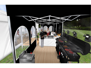 Cateringzelt 3 x 6 m mieten