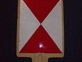Eisenbahn Hinweisschild, Zug, Gleise, Zugende