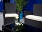 Lounge Möbel Set für 4 Personen / Poly-Rattan anthrazit - Galerie - Bild 2