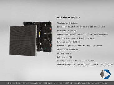 Led Modul Infiled LED-Videowand Module für Ihr Event mieten | hochauflösende P2 Indoor ...