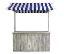 Buffet-Marktstand blau mieten – Bartheke, Mobile Bar, Ausschanktheke, Eventtheke