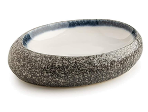 Oval Rock Porzellanschale