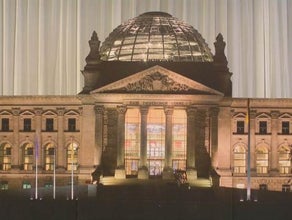 Berliner Reichstag Kulisse, Berlin, Hauptstadt, Politik, Gebäude, Hausfassade