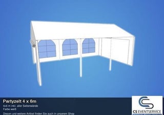 Partyzelt 6 x 4 m Pavillon Festzelt Zelt
