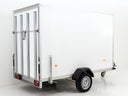 Kofferanhänger weiß mit Heckklappe, Rampe 1,3t, auch Motorradtransport möglich - Galerie - Bild 1