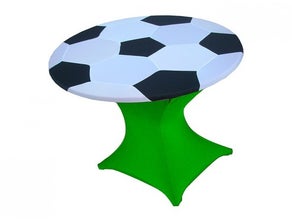 Stretchhusse Deckel Fußballoptik