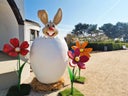 Osterhase im Osterei, Ostern, Osterdekoration